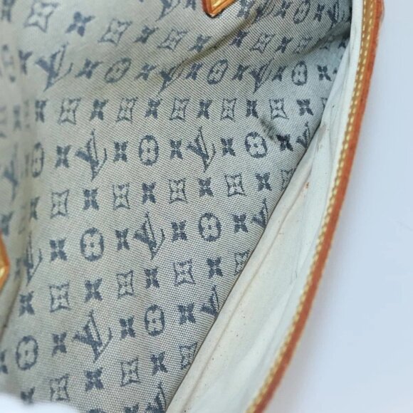 LOUIS VUITTON Monogram Mini Marie Hand Bag Blue M92003 LV Auth 119079 - Picture 13 of 16